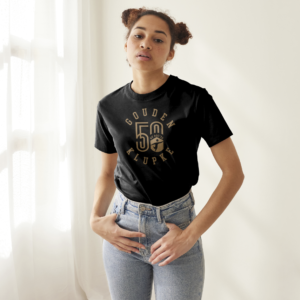 Zwart T-shirt met Gouden Klupke Logo